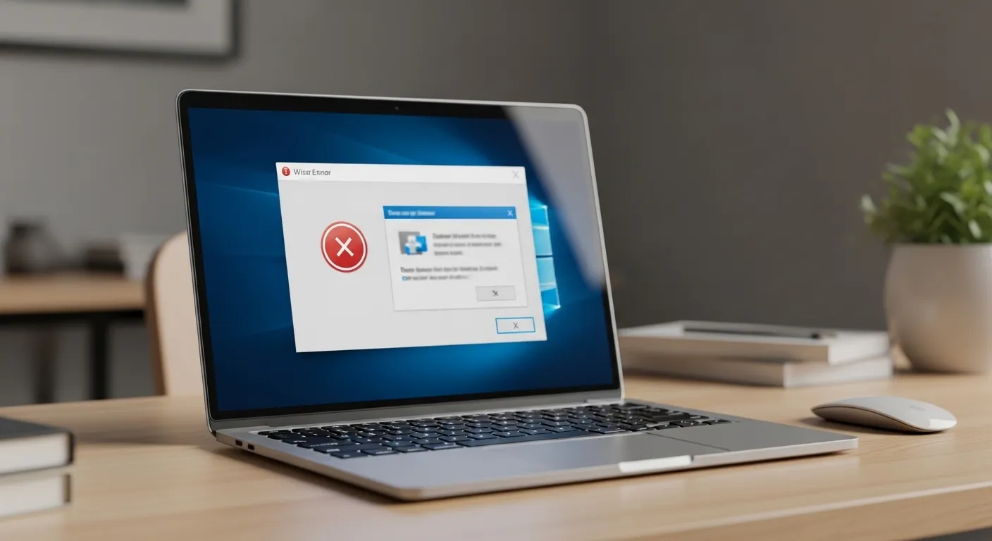 Windows Fehlercode auf Laptop Bildschirm