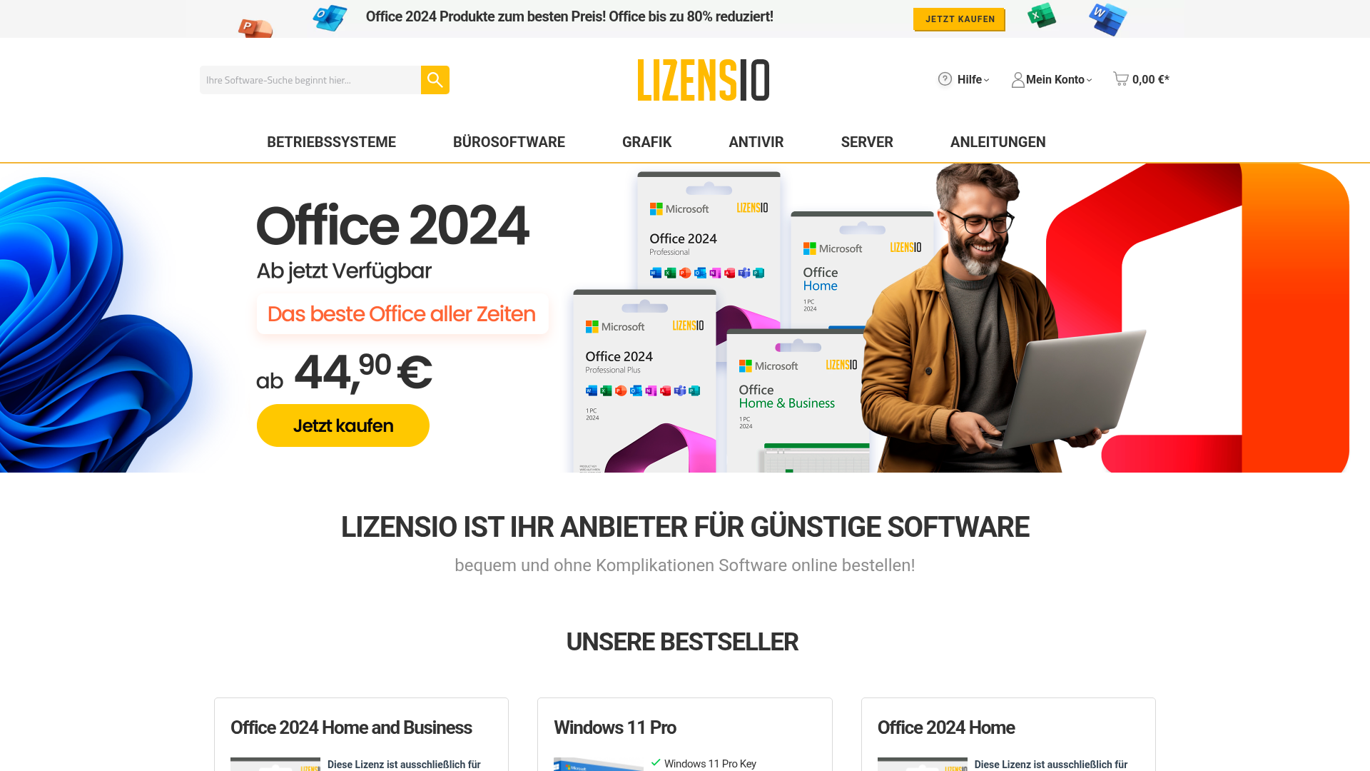 Einzigartiges Wertversprechen Homepage