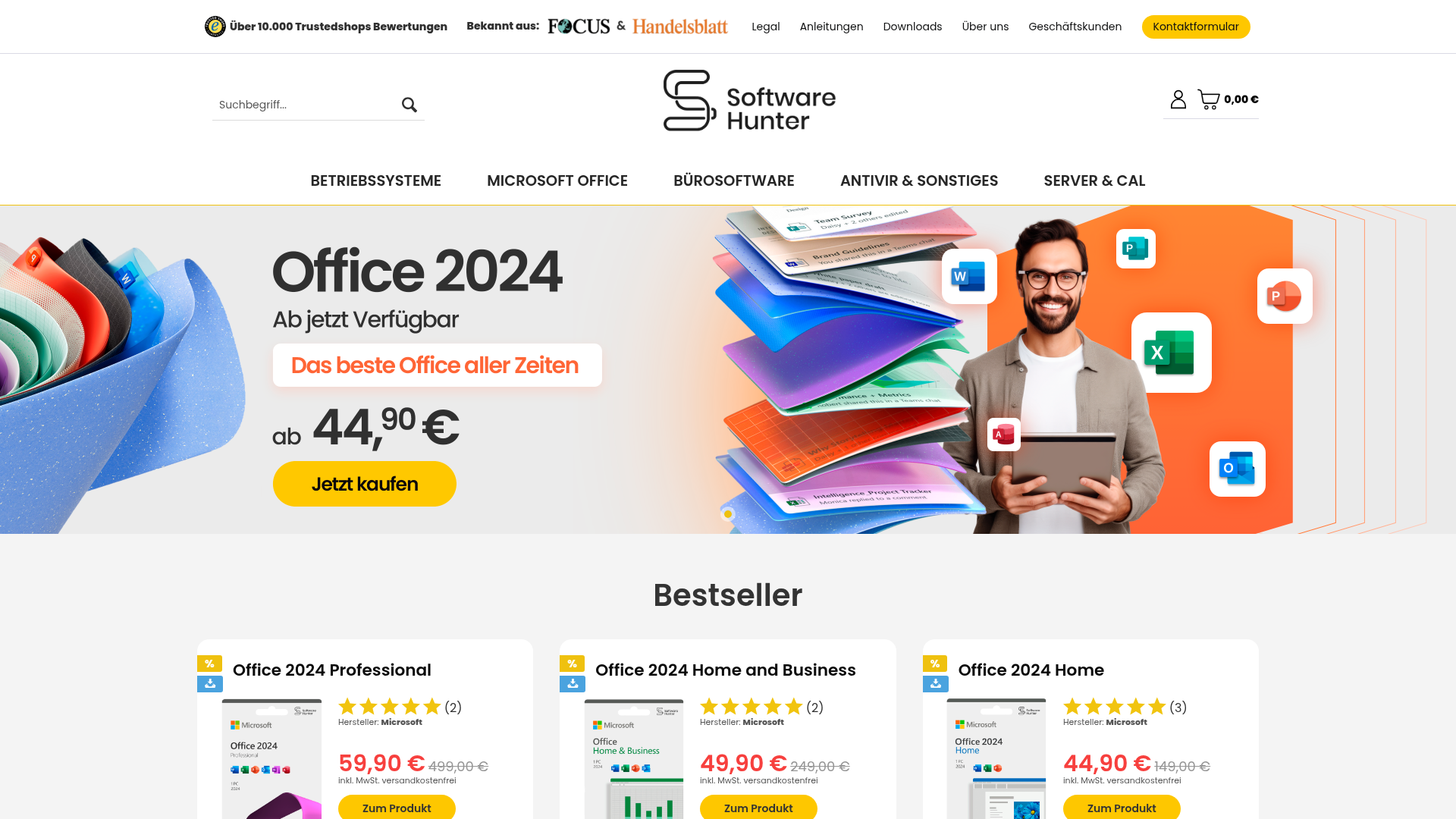 Einzigartiges Wertversprechen Homepage