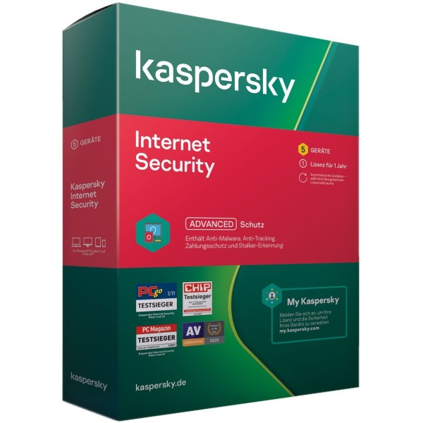 Kaspersky - Internet Security - 5 Users 1-Jahr