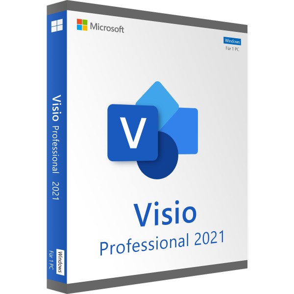 Microsoft Visio 2021 PROFESSIONAL 32/64 Bit Vollversion Windows - Retail