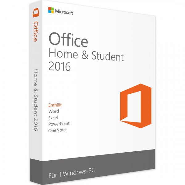 Microsoft Office 2016 Home & Student 32/64 Bit Vollversion