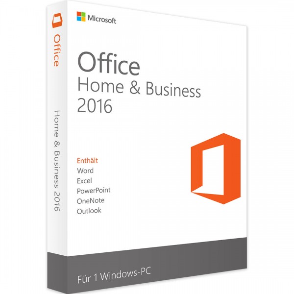 Microsoft Office 2016 Home & Business 32/64 Bit Vollversion