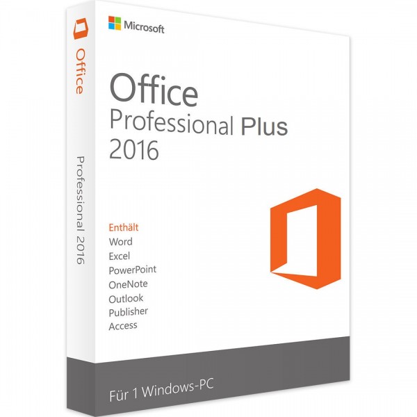 Microsoft Office 2016 Professional PLUS 32/64 Bit Vollversion Marken USBStick 3.0