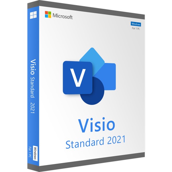 Microsoft Visio 2021 Standard 32/64 Bit Vollversion Windows - Retail