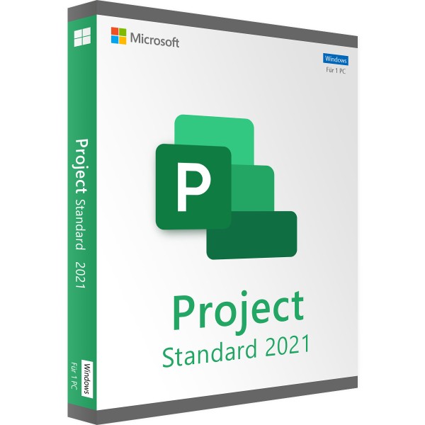 Microsoft PROJECT 2021 Standard 32/64 Bit Vollversion Windows - Retail