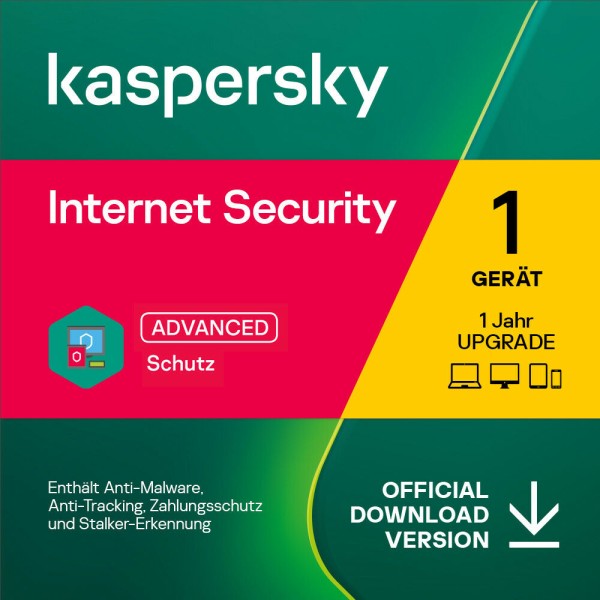 Kaspersky Internet Security 2022 - 2023 1-User 1-Jahr