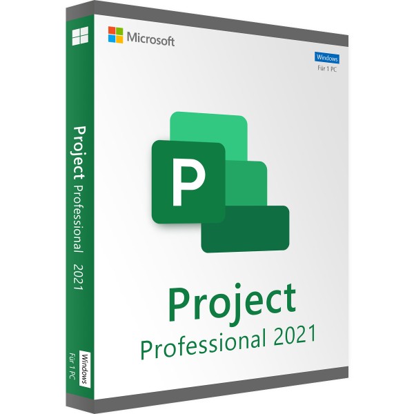 Microsoft PROJECT 2021 PROFESSIONAL 32/64 Bit Vollversion Windows - Retail
